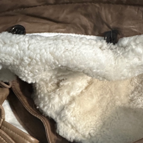 NICHOLAS K Sultan Jacket - Brown Leather Toggle Coat - Picture 12 of 16